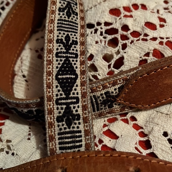 Genuine leather and macrame belt - Picture 4 of 8